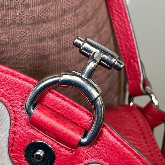 Vince Camuto Rio Red Leather MAKA Crossbody Bag VC-MAKA-CB Purse - Picture 15 of 16